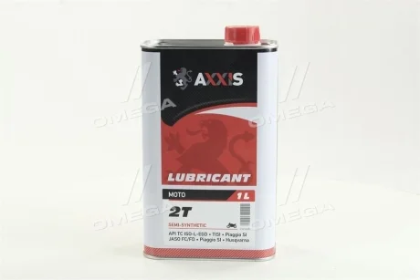 Олива моторн. AXXIS MOTO 2T 10W-40 (Каністра 1л) Axxis AX-2055