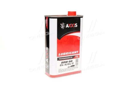 Олива трансміс. AXXIS 80W-90 GL-4/GL-5 (Каністра 1л) Axxis AX-2057