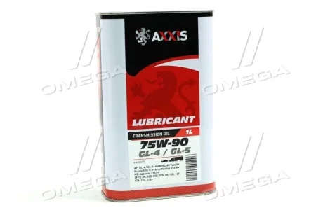 Олива трансміс. AXXIS 75W-90 GL-4/GL-5 (Каністра 1л) Axxis AX-2060