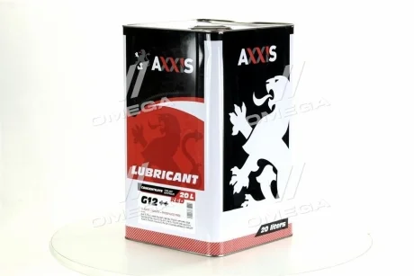 Антифриз <AXXIS> RED концентрат G12+ (-80C) (Каністра 20л/22,4кг) Axxis AX-2087