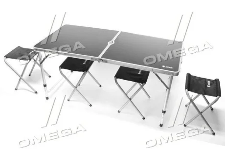 Стіл розкладний металевий + 4 стільці <AXXIS> Axxis Ax-791