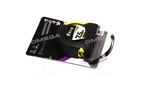 Рулетка прогумована 7,5м*25мм <AXXIS> Axxis Ax-897