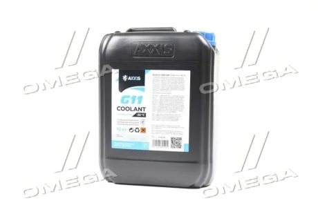 Антифриз BLUE G11 Сoolant Ready-Mix -36°C <AXXIS> (синій) (Каністра 10кг) Axxis AX-P999-G11B RDM10
