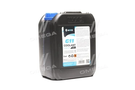 Антифриз BLUE G11 Сoolant Ready-Mix -36°C <AXXIS> (синій) (Каністра 5кг) Axxis AX-P999-G11B RDM5
