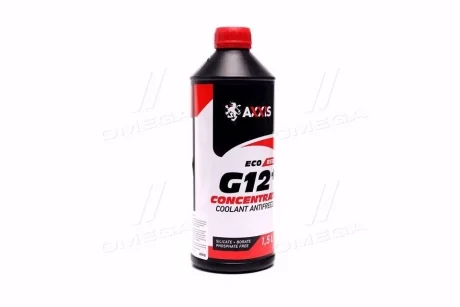 Антифриз концентрат ECO-80C RED G12+ (червоний) 1,5л <AXXIS> Axxis AX-P999-G12R ECO 1,5
