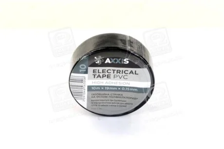 Ізолента чорна 19mm*10м <AXXIS> Axxis ET-912 BL