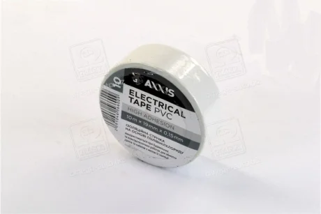 Ізолента біла 19mm*10м <AXXIS> Axxis ET-912 W