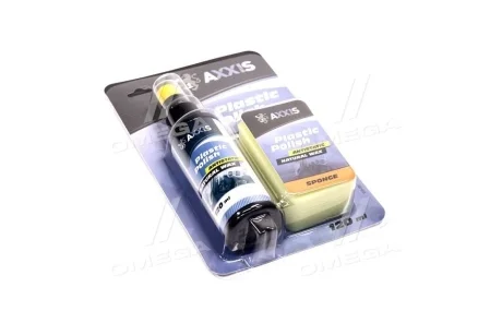 Очисник-поліроль пластику салону з губкою 120ml <AXXIS> Axxis VSB-088
