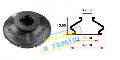 Пильовик поперечної рульової тяги BMW E39, E38 BELGUM PARTS BG0124