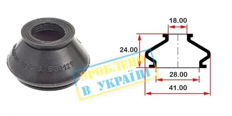 Пыльник опоры шаровой рулевого наконечника (18x28) BELGUM PARTS BG0129
