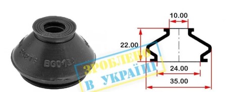 Пыльник шаровой опоры BELGUM PARTS BG0134