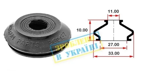 Пыльник опоры шаровой рулевого наконечника (универсальный) (27х11x10) BELGUM PARTS BG0137