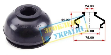 Пыльник опоры шаровой рулевого наконечника (универсальный) (56х24x44) BELGUM PARTS BG0158