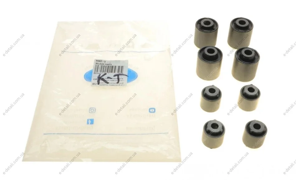 Комплект сайлентблоков передней подвески Mitsubishi Galant 92-04 (8 шт.) BELGUM PARTS BGKIT-3 (фото 1)