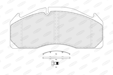 Тормозные колодки, дисковые BERAL BCV29125TK