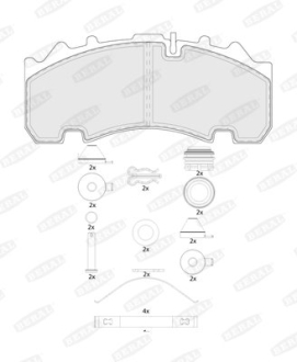 Тормозные колодки, дисковые BERAL BCV29263TK