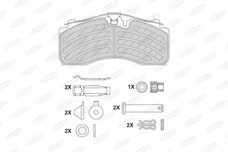 Тормозные колодки, дисковые BERAL BCV29287TK