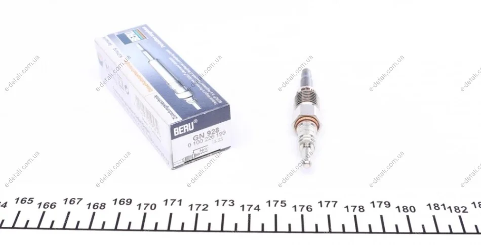 Свеча накала VW Passat/Caddy II 1.9TDI 93-05 (12V) (M12x1.25) L=72.5mm BERU GN928 (фото 1)