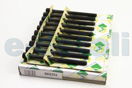 Комплект болтов с шестигранной головкой из черного металла. BGA BK6354