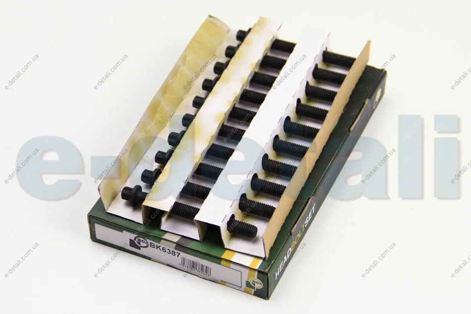 Комплект болтів з головкою системи TORX з чорного металу BGA BK6387 (фото 1)