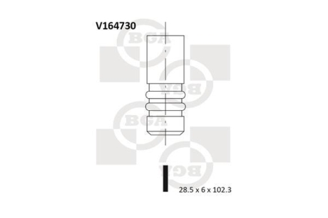 Клапан ГБЦ BGA V164730