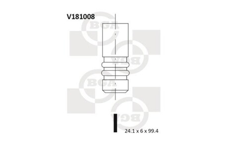 Клапан выпускной BGA V181008