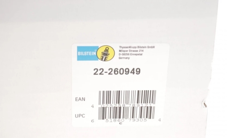 Амортизатор газомасляний BILSTEIN 22-260949