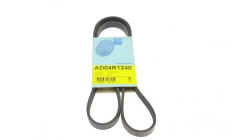 Ремень генератора Renault Clio/Kangoo 1.4i/1.6 98-03/ Toyota Land Cruiser 4.2 98-07 BLUE PRINT AD04R1240