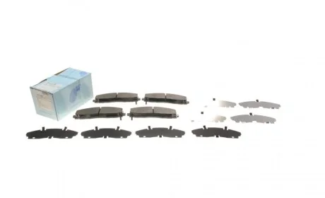 Колодки гальмівні (передні) Jeep Wrangler 2.0/2.2 17-/Fiat Freemont 11- BLUE PRINT ADA104268