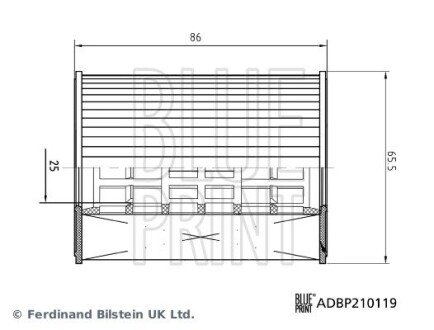 Фільтр масляний BLUE PRINT ADBP210119