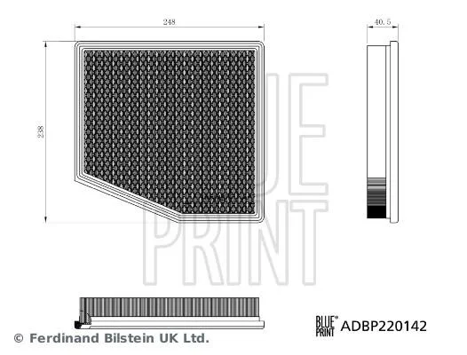 Фільтр повітря BLUE PRINT ADBP220142 (фото 1)