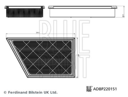 Фільтр повітря BLUE PRINT ADBP220151