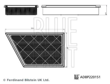 Фільтр повітря BLUE PRINT ADBP220151