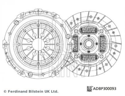 OPEL комплект зчеплення ASTRA G 2.2 DTI 02- BLUE PRINT ADBP300093