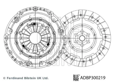 CITROEN зчеплення комплект C II, DS3, OPEL BLUE PRINT ADBP300219