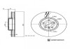 BMW Гальмівний диск передній лівий 3 (G20, G80, G28) 18-, X3 (G01, F97) sDrive 18 d 18-20 BLUE PRINT ADBP430020 (фото 3)
