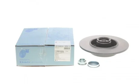Диск тормозной (задний) Renault Megane IV 15- (260x8) (+ABS) (с подшипником) BLUE PRINT ADBP430094