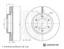 FORD Гальмівний диск передній RANGER 2.0-3.2 11- BLUE PRINT ADBP430198 (фото 1)