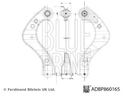 TOYOTA Важіль підвіски задн. прав. COROLLA CROSS 2.0 VVTi Hybrid 22- BLUE PRINT ADBP860165