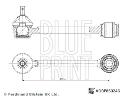 HYUNDAI Важіль підвіски задн. лів./прав. SANTA FE III 12- BLUE PRINT ADBP860246