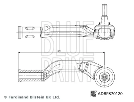 RENAULT Наконечник рульової тяги передн. прав. CAPTUR II 19- BLUE PRINT ADBP870120