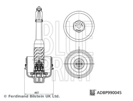 Кришка фільтра (Blue Print) BLUE PRINT ADBP990045