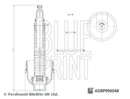 BMW Кришка корпусу оливного фільтра 3 (E46) 330 xd 00-03 BLUE PRINT ADBP990048