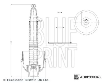 Кришка фільтра (Blue Print) BLUE PRINT ADBP990048