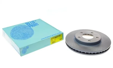 Диск тормозной (передний) Mitsubishi Lancer 1.6-2.0 06-/Galant Fortis 07- (276x26) BLUE PRINT ADC443119
