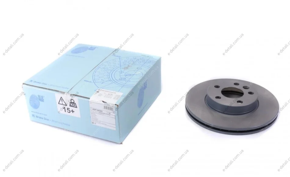Диск тормозной (передний) VW Sharan 95-10/Ford Galaxy 95-06 (287.7x25) (с покрытием) BLUE PRINT ADF124343 (фото 1)