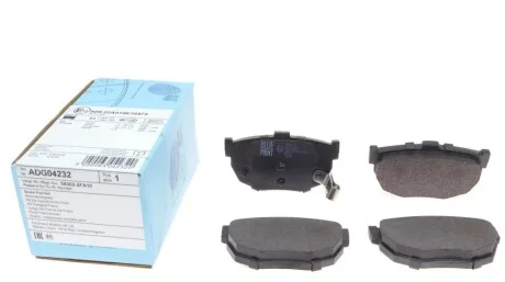 Колодки тормозные (задние) Hyundai Elantra/Kia Cerato 00- (85.2x46.4) BLUE PRINT ADG04232