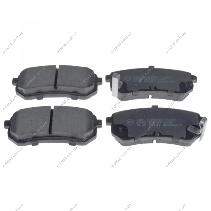 Комплект тормозных колодок из 4 шт. дисков BLUE PRINT ADG04267 (фото 1)