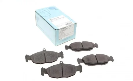 Колодки тормозные (передние) Daewoo Lanos 97- BLUE PRINT ADG04276