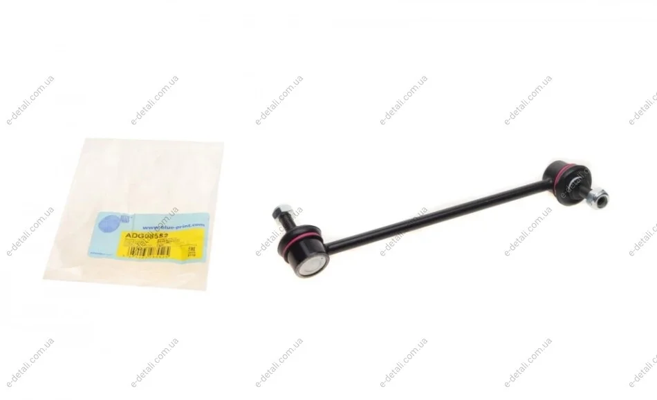 Тяга стабилизатора (переднего) (L) Kia Cerato 1.5-2.0 04-09 (280mm) BLUE PRINT ADG08552 (фото 1)